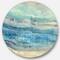 Designart - Ocean Mineral Waves - Nautical & Coastal Metal Circle Wall Art